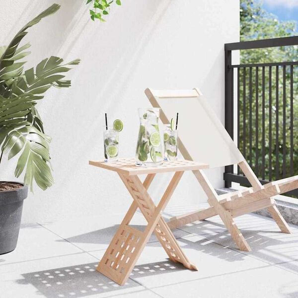 vidaXL Масичка за кафе Кафяво 33 x 33 x 40,5 см Масивно орехово дърво