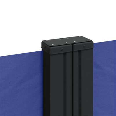 vidaXL Прибираща се странична тента, синя, 180x600 см