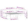 vidaXL Рамка за легло без матрак 200x200 см масивна чамова дървесина