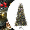 vidaXL С изкуствено коледно дърво с 300 LED светодиода Зелен 240 cm