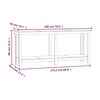 vidaXL Работна маса 180x50x80 см борово дърво масив