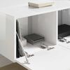 vidaXL TV стенен шкаф 2 pcs Гланц бяло 78,5 x 31 x 29,5 см