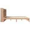 vidaXL Легло с етажерка за книги, без матрак, 180x200 см, бор масив