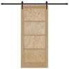 vidaXL Преплъзваща се врата ORKDAL Кафяво 86 x 198,5 см