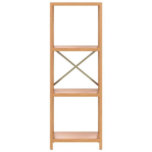 vidaXL Етажерка на 4 нива, 40x30x112 см, дъб масив
