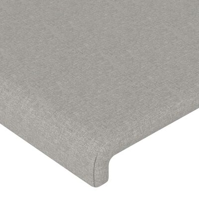 vidaXL Горни табли за легло, 4 бр, светлосиви, 80x5x78/88 см, плат