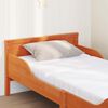 vidaXL Рамка за легло с матрак Кафяво 80 x 200 cm Солидно борово дърво