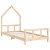 vidaXL Детска рамка за легло, 90x190 см, бор масив