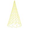 vidaXL Коледна елха на флагщок, топло бяло, 3000 LED, 800 см