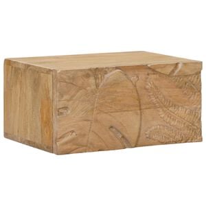 vidaXL Ръчно изработен нощен шкаф Тикова кафява 40 x 30 x 20 см