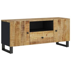vidaXL ТВ шкаф, 105x33,5x46 см, масивно манго и инженерно дърво