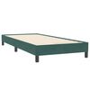 vidaXL Box Spring легло с матрак Тъмнозелено 90x220 cm Кадифе
