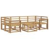 vidaXL Комплект дивани за открито 7 pcs Бяло 59 x 59 x 37 см