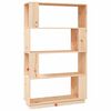 vidaXL Библиотека/разделител за стая, 80x25x132 см, бор масив