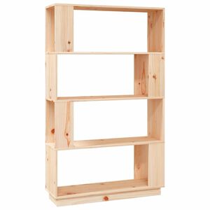vidaXL Библиотека/разделител за стая, 80x25x132 см, бор масив