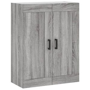 vidaXL Стенен шкаф сив сонома 69,5x34x90 см инженерно дърво
