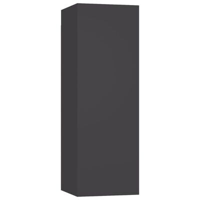 vidaXL ТВ шкаф, сив, 30,5x30x90 см, ПДЧ