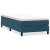 vidaXL Box Spring легло без матрак Тъмно синьо 100x210 cm кадифе