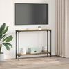 vidaXL Конзолна маса Старо дърво 100 x 22,5 x 75 см Инженерно дърво