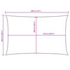 vidaXL Платно-сенник, Оксфорд текстил, правоъгълно, 5x8 м, бяло
