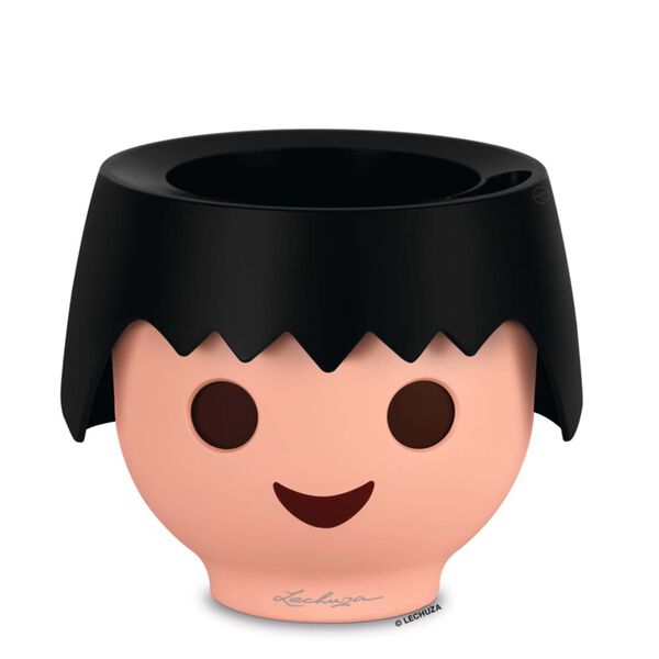 LECHUZA Детска саксия с очи индикатор OJO ALL-IN-ONE гарваново черно