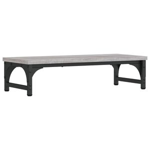 vidaXL Поставка за монитор, сив сонома, 55x23x14 см, инженерно дърво