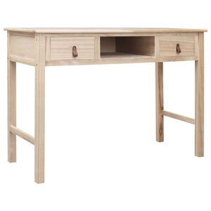 vidaXL Писалище, естествен цвят, 110x45x76 см, дърво
