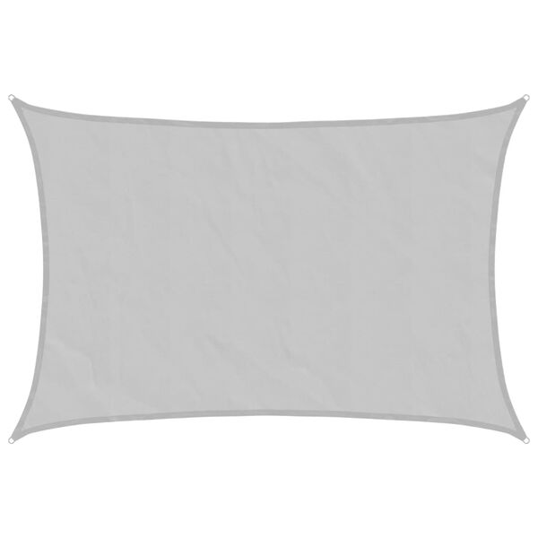 vidaXL Слънцезащитно платно светлосиво 5x3 м 100% полиестер Оксфорд
