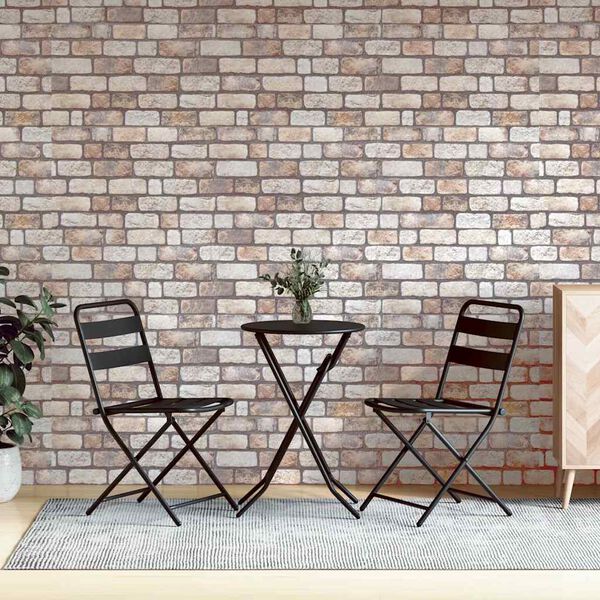 vidaXL 3D стенни панели 10 бр светлокафяво 100x50 см EPS