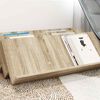vidaXL Етажерка за списания с рафт Сонома дъб 90 x 53 x 28,5 см