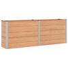 vidaXL Градинска повдигната леха Кафяво 250 x 50 x 91 см