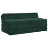 vidaXL Сгъваем диван легло Тъмнозелено 120 x 60 x 49 cm Текстил