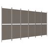 vidaXL Параван за стая, 6 панела, антрацит, 300x200 cм, текстил