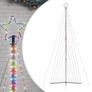 vidaXL LED коледна елха 789 светодиода Цветни 476 см