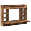 vidaXL Стенно бюро Старо дърво 105 x 48 x 75 см Инженерна дървесина
