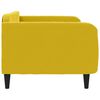 vidaXL Кушетка, жълта, 100x200 см, кадифе