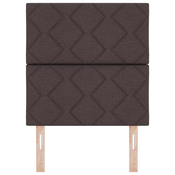 vidaXL Облегалка за глава Тъмен кафяв 80 cm текстил