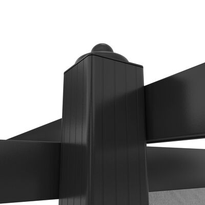 vidaXL Градинска пергола с прибиращ се покрив, 4x3 м, антрацит