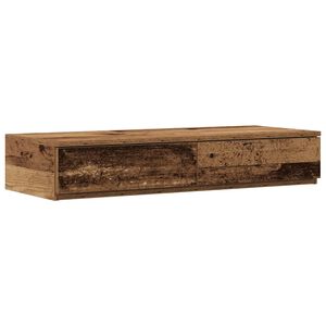 vidaXL Чекмеджета за легло Старо дърво 100 x 36,5 x 16,5 см