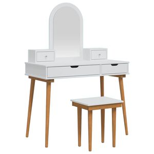 vidaXL Комплект тоалетно шкафче FAUSKE 5 бр. Бяло 100 x 50 x 143 см