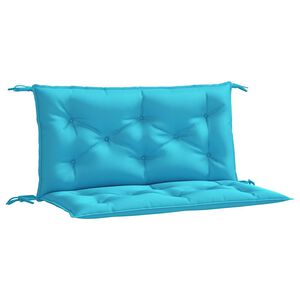 vidaXL Възглавници за градински пейки 2 бр тюркоаз 100x50x7 см плат