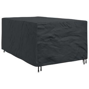 vidaXL Покривало за мебели Едноцветен Черно 143 x 225 x 90 см 600D