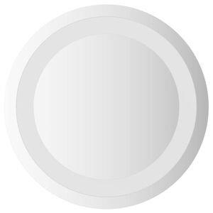vidaXL LED огледало за баня Прозрачен &Oslash; 30 cm закалено стъкло