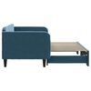 vidaXL Канапе с изтеглящо разтегателно легло синьо 90x200 см кадифе