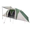 vidaXL Семейна куполна палатка, 6-местна, зелена, водоустойчива
