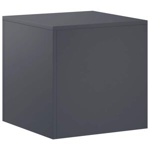 vidaXL Стойка за растения Антрацит 40 x 40 x 40 cm Неръждаема стомана