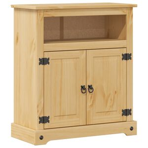 vidaXL Шкаф за баня "Corona" 70x33x80 см бор масив