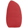 vidaXL Възглавница за гръб Червено 200 x 24 x 50 см текстил
