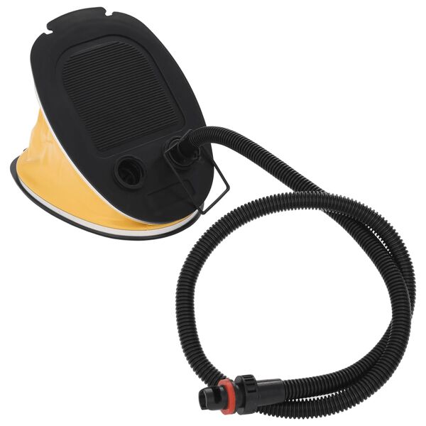 vidaXL Крачна помпа, 26x18 см, PP и PE, сиво и жълто