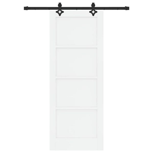 vidaXL Преплъзваща се врата ORKDAL Бяло 78 x 202 см